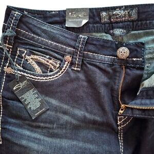 Silver Jeans Brand NEW Suki Super Skinny Women 32x31 Dark Indigo NWT
